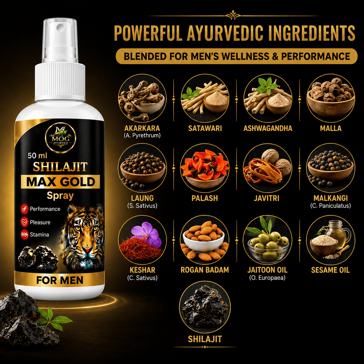 Shilajit Max Gold(Spray)