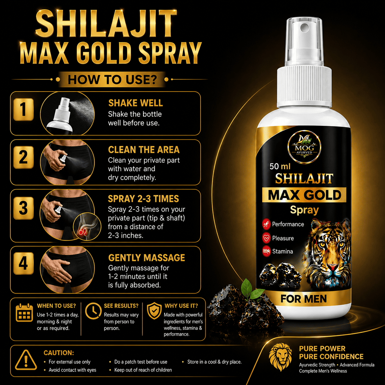 Shilajit Max Gold(Spray)